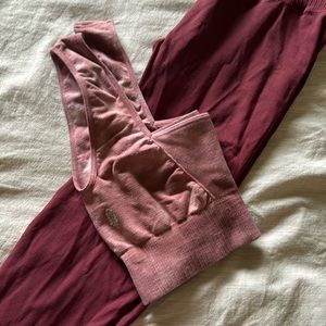 Free people movement set, leggings and good karma bra
